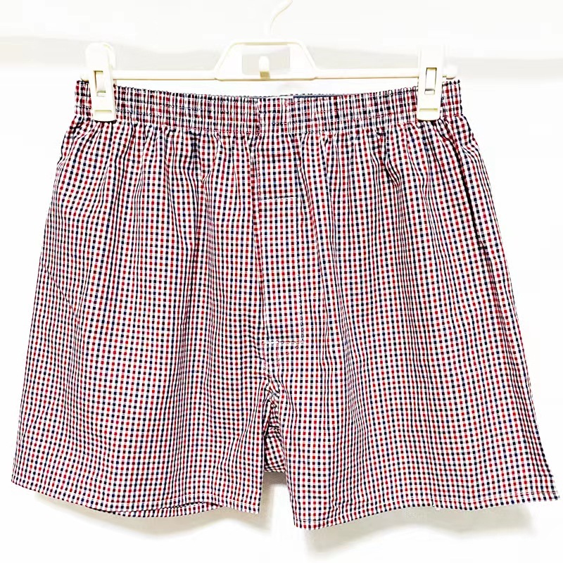 Boxers | Nebraska Printed Gingham Check Stretch Jersey Boxer  –  Mens Bottoms Boxers