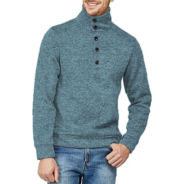 Sweaters | Ruxton Rib Button Mock Sweater  –  Mens Mens Mens